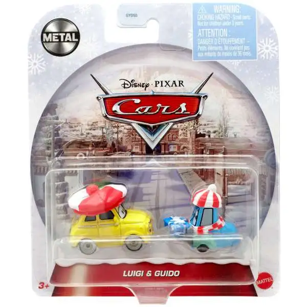 Disney / Pixar Cars Cars Holiday Metal Luigi & Guido Diecast Car [Winter]