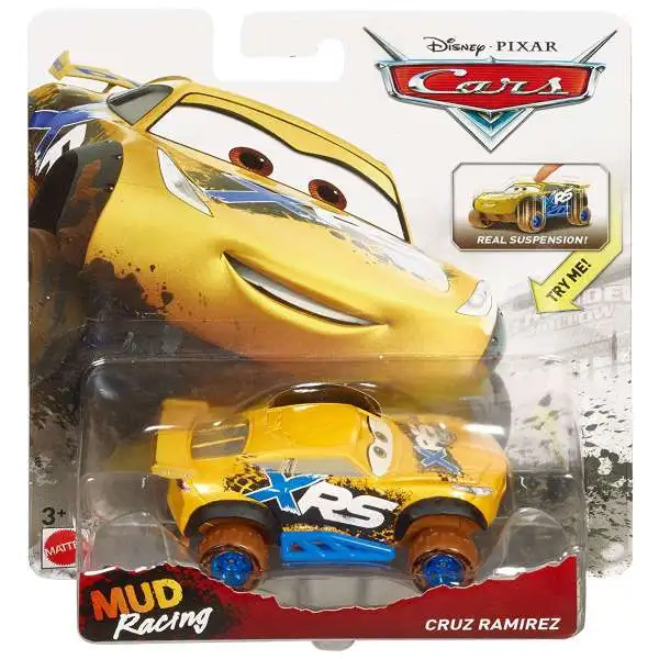Disney / Pixar Cars Cars 3 XRS Mud Racing Cruz Ramirez Diecast Car [XRS, Damaged Package]