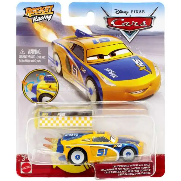 Disney / Pixar Cars Cars 3 Rocket Racing Cruz Ramirez with Blast Wall Diecast Car