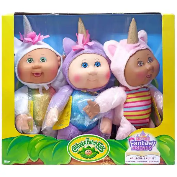 Cabbage Patch Kids Cuties Fantasy Friends 9-Inch Plush 3-Pack [Aria, Nila & Star]