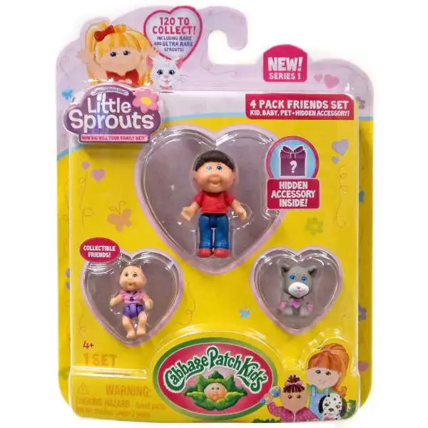 Cabbage Patch Kids Little Sprouts Michael Jay Mini Figure 4-Pack