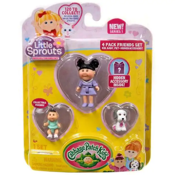 Cabbage Patch Kids Little Sprouts Morgan Paisley Mini Figure 4-Pack