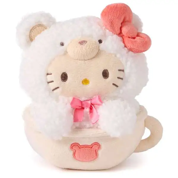 Sanrio Cafe Latte Bear Hello Kitty 6-Inch Plush