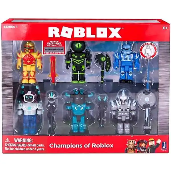  Roblox Action Collection - Masters of Roblox Six Figure Pack  [Includes Exclusive Virtual Item] : Toys & Games