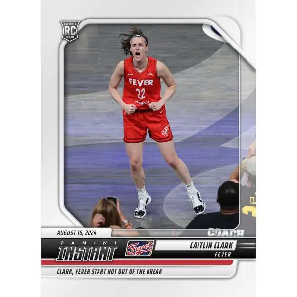 WNBA Indiana Fever 2024 Instant Basketball Caitlin Clark #166 [Rookie, Star Hot Out of the Break]