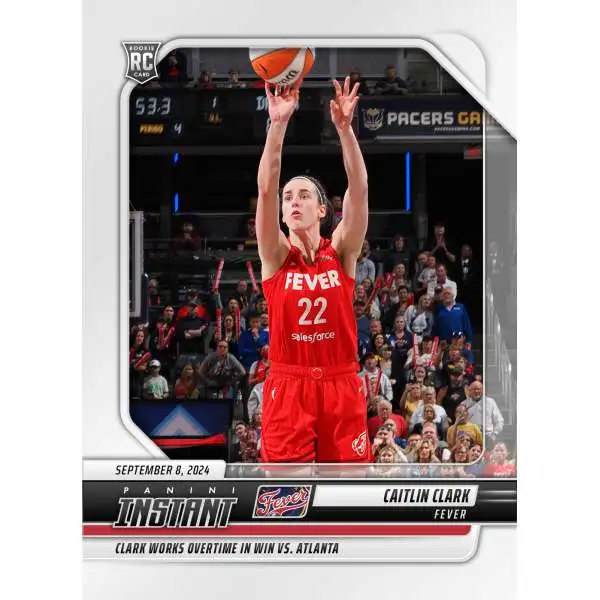 WNBA Indiana Fever 2024 Instant Basketball Caitlin Clark #204 [Rookie, Works Overtime in Win Vs. Atlanta]