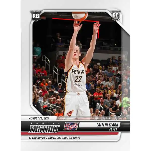 WNBA Indiana Fever 2024 Instant Basketball Caitlin Clark #186 [Rookie, Breaks Rookie Record For Treys]