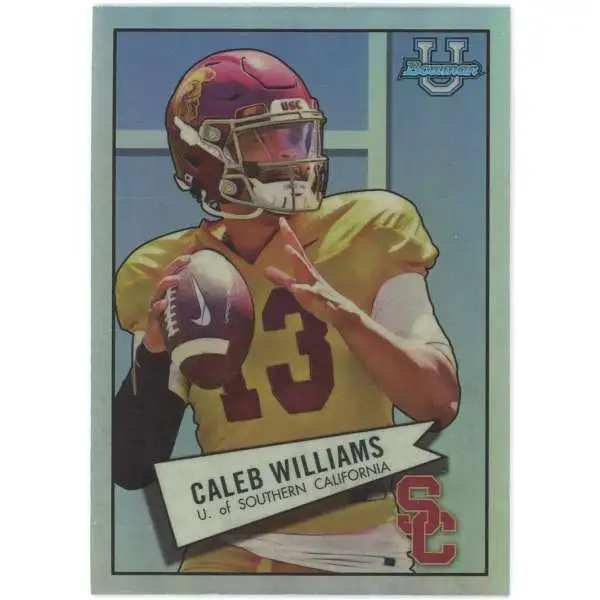 NFL 2022 Bowman Chrome University Caleb Williams #52BF-4 [Rookie, 1952]
