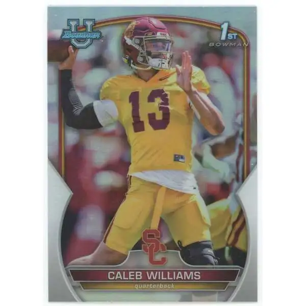 NFL Topps 2022 Bowman University Chrome 1st Bowman Refractor Caleb Williams #50 [Pre-Rookie]