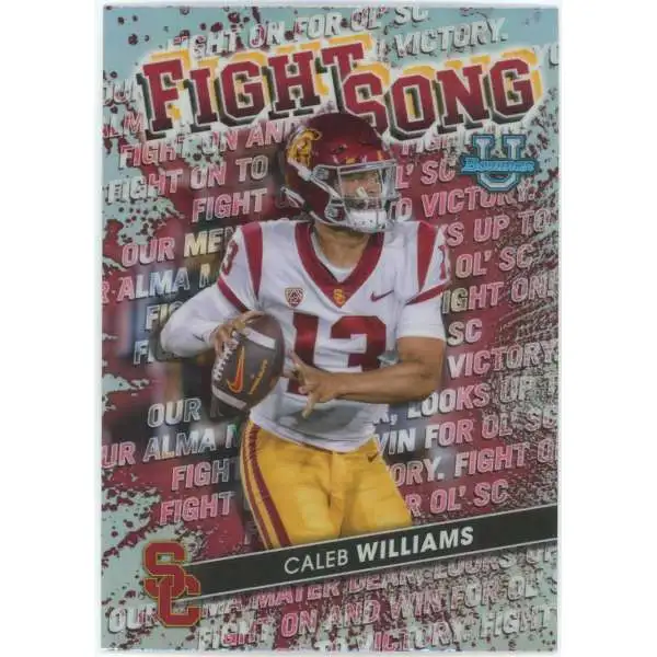 NFL 2022 Bowman's Best University Caleb Williams FS-4 [Pre-Rookie, Fight Song]