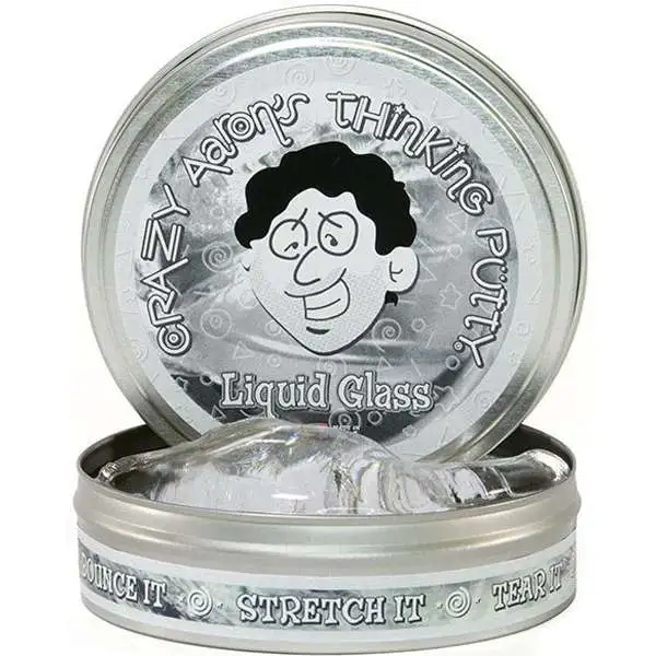 Crazy Aaron's Thinking Putty Crystal Clears Liquid Glass 4-Inch