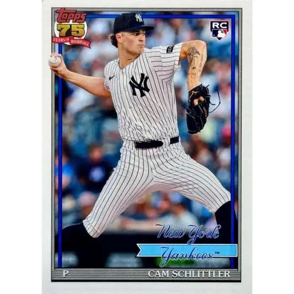 MLB New York Yankees 2026 Topps Series 1 Baseball 1991 Insert Cam Schlittler T91-86 [Rookie]