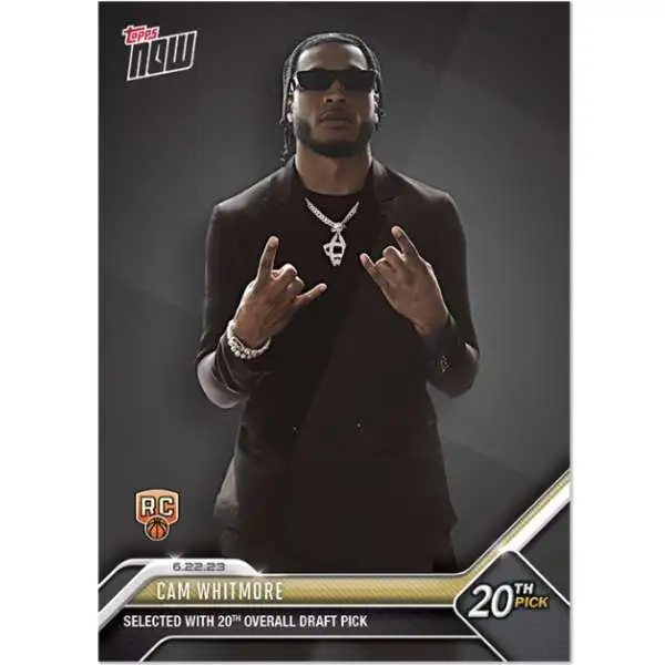 NBA Houston Rockets 2023 NOW Basketball Cam Whitmore D8 [Rookie Card]