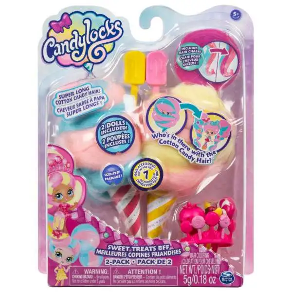 CANDYLOCKS SWEET TREATS BFF 2 PACK NEW GIRLS PLAYSET GIFT CHOICE OF 4 STYLES 