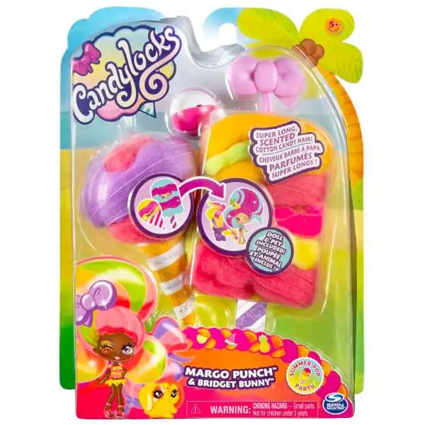 Candylocks Summer Pop Party Margo Punch & Bridget Bunny Doll