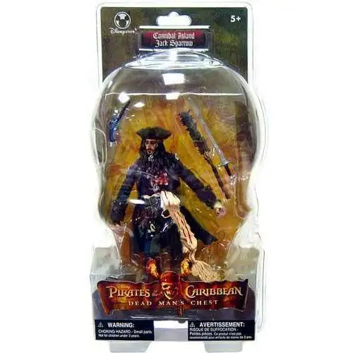 Disney Pirates of the Caribbean Dead Man's Chest Captain Jack Sparrow Exclusive Action Figure [Cannibal Island, Damaged Package]