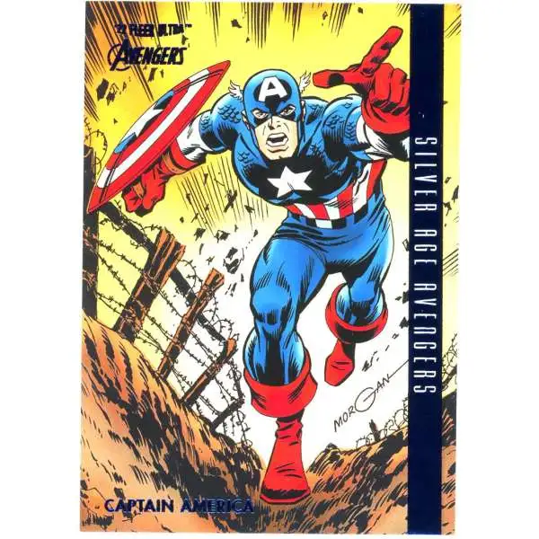 2022 Marvel Fleer Ultra Avengers Blue Foil 196/360 Captain America #103
