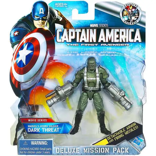 Captain America The First Avenger Deluxe Mission Pack Movie Series Hydra Soldier Dark Threat Action Figure