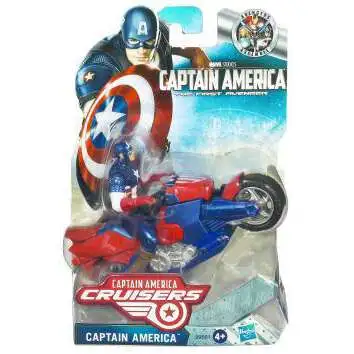 The First Avenger Captain America Crusiers Zoom N Go Power Charge Cycle [Loose]