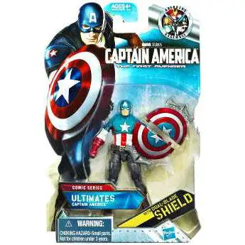 The First Avenger Comic Series Ultimates Captain America Action Figure #1 [Damaged Package]