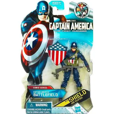 The First Avenger Comic Series Battlefield Captain America Action Figure #3