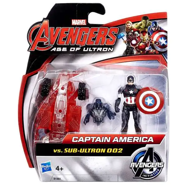 Marvel Avengers Age of Ultron Captain America vs. Sub-Ultron 002 Action Figure 2-Pack
