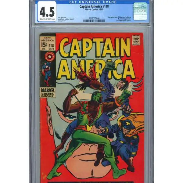 Marvel Captain America #118 1969 Comic Book [CGC 4.5]