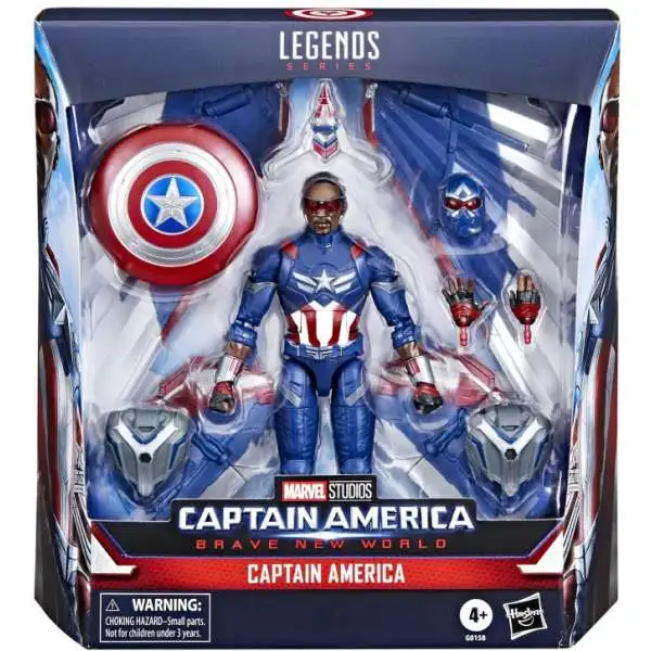 Captain America Brave New World Marvel Legends Captain America Deluxe Action Figure [Sam Wilson]