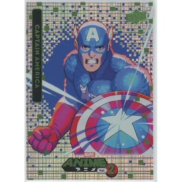 2023 Marvel Anime Volume 2 Captain America #95 [Green Holo]