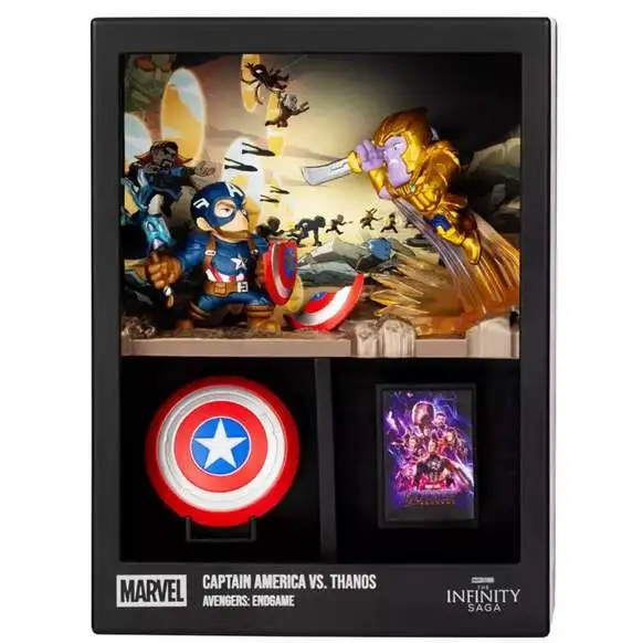 Disney Marvel Fandrop Captain America vs. Thanos Diorama Figure Set MV03