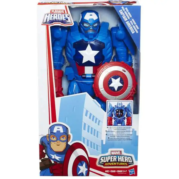 Marvel Playskool Heroes Super Hero Adventures Captain America Action Figure