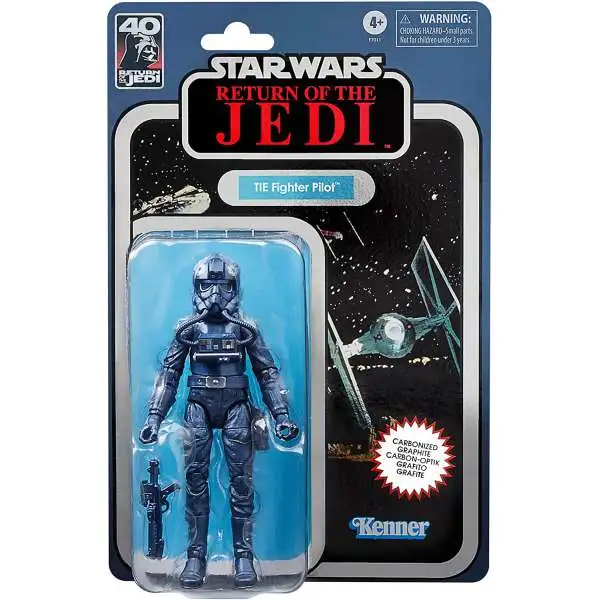 Star Wars Return of the Jedi Black Series TIE Fighter Pilot Exclusive Action Figure [Carbonized]