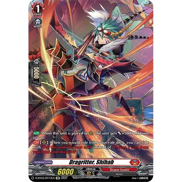 Cardfight Vanguard Advance of Intertwined Stars SP Dragritter, Shihab D-BT03/SP13EN