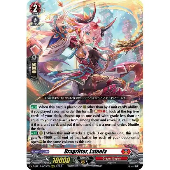 Cardfight Vanguard Clash of the Heroes Single Card FFR Dragritter