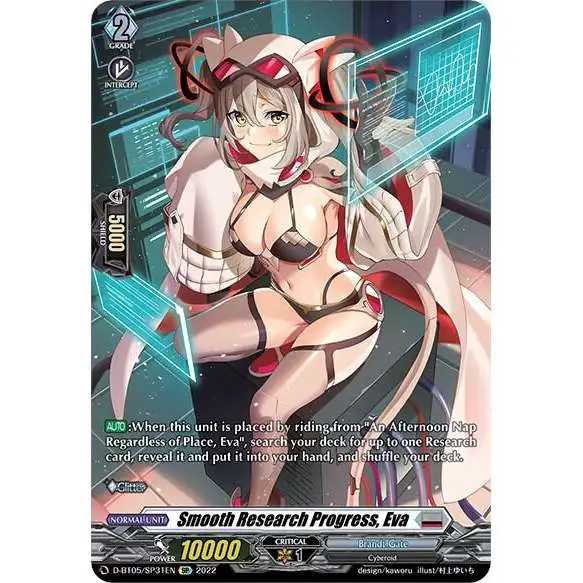 Cardfight Vanguard Triumphant Return of the Brave Heroes SP Smooth Research Progress, Eva D-BT05/SP31EN