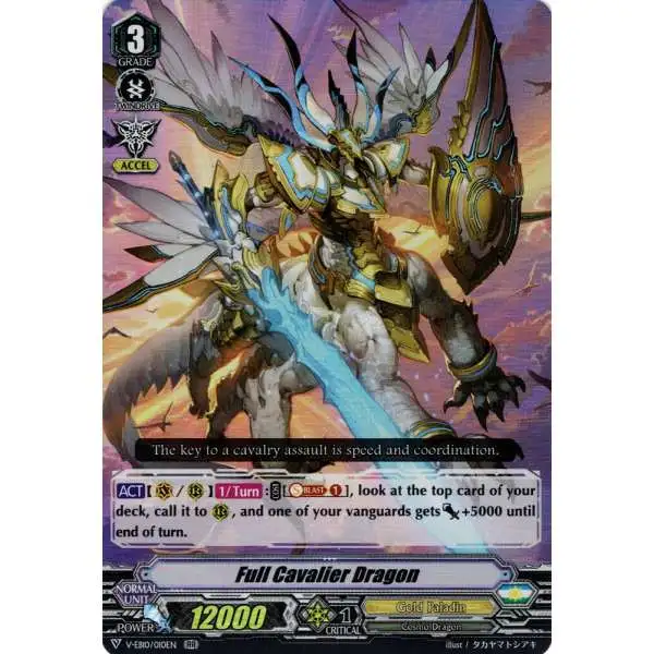 Cardfight Vanguard The Mysterious Fortune RR Rare Full Cavalier Dragon V-EB10/010