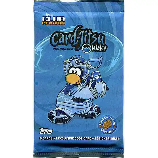 Club Penguin Card-Jitsu Trading Card Game Water Series 4 Booster Pack [6 Cards]