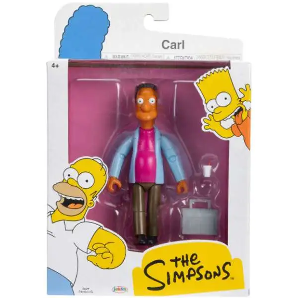 The Simpsons Wave 4 Carl Action Figure [Coffee Cup & Lunch Box]