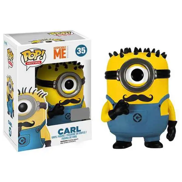 Funko Despicable Me Minions Movie POP! Movies Carl Exclusive Vinyl Figure #35 [Mustache, Damaged Package]