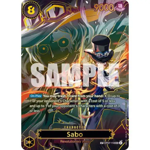 One Piece Trading Card Game Carrying On His Will Sabo - OP07-118 OP07-118 [SP]