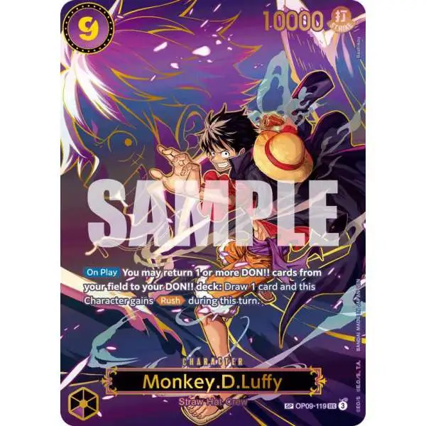 One Piece Trading Card Game Carrying On His Will Monkey.D.Luffy - OP09-119 OP09-119 [SP]