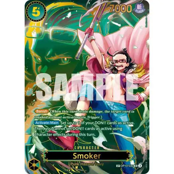 One Piece Trading Card Game Carrying On His Will Super Rare Smoker - OP10-030 OP10-030 [SP]