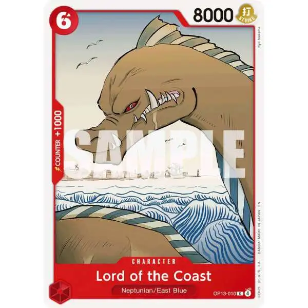 One Piece Trading Card Game Carrying On His Will Common Lord of the Coast OP13-010