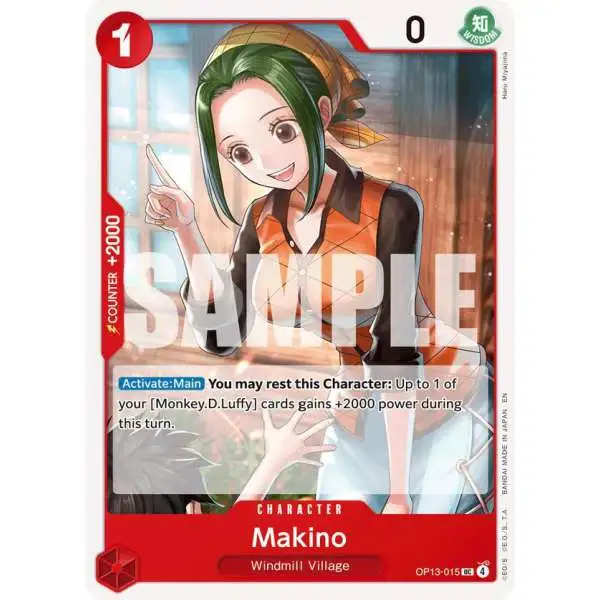 One Piece Trading Card Game Carrying On His Will Uncommon Makino OP13-015