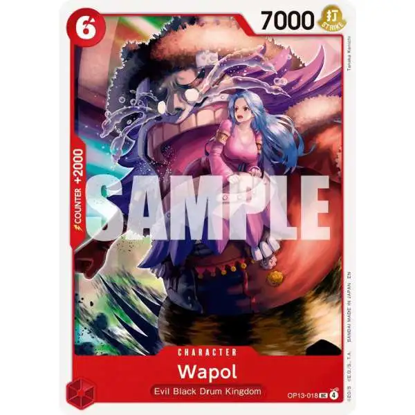 One Piece Trading Card Game Carrying On His Will Uncommon Wapol OP13-018