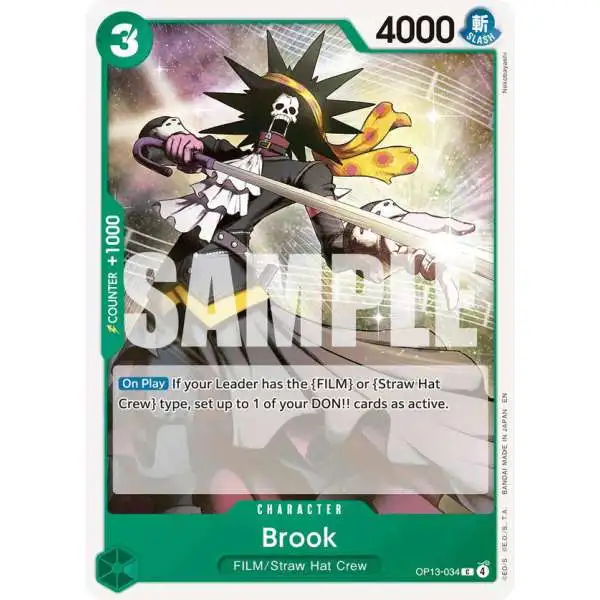 brook one piece card game [English] OP15-032 SR may change up until release date as information is updated TEXTURED PROXY Brook Leader |