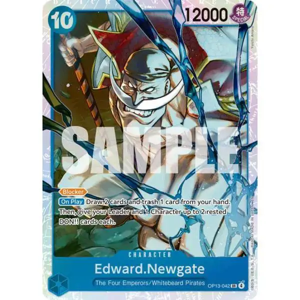 One Piece Trading Card Game Carrying On His Will Super Rare Edward.Newgate OP13-042