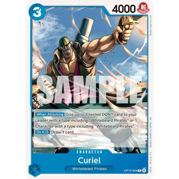 One Piece Trading Card Game Carrying On His Will Common Curiel OP13-044