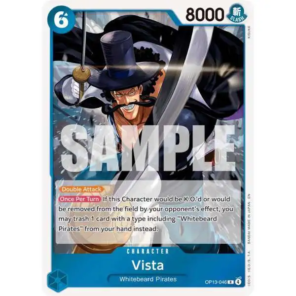 One Piece Trading Card Game Carrying On His Will Rare Vista OP13-046