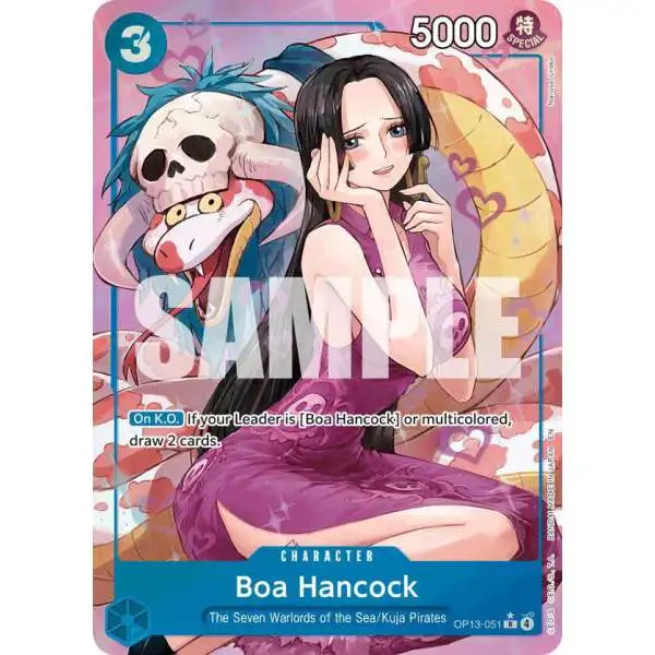 One Piece Trading Card Game Carrying On His Will Rare Boa Hancock OP13-051 [Alternate Art]